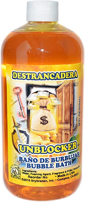 2 Bottles UNBLOCKER- DESTRANCADERA Bubble Bath 16 OZ Bottle - Magick, Spiritual, Wicca