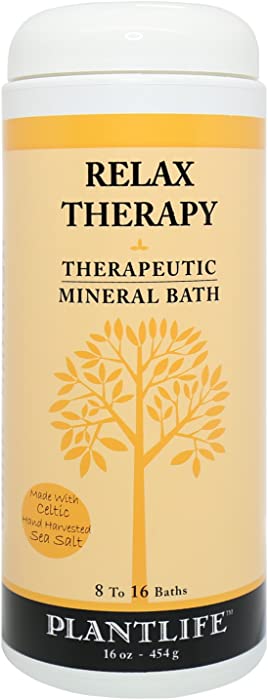 Plantlife Relax Therapeutic Mineral Bath Salt - 16oz