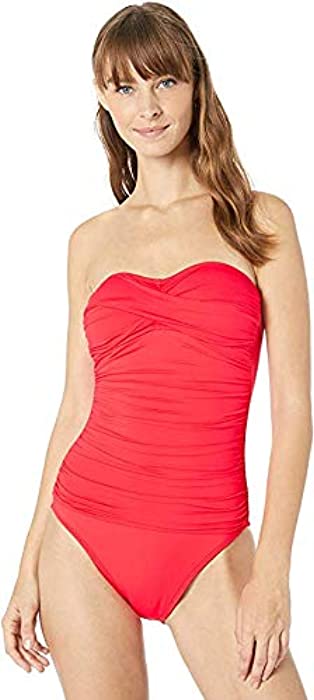 La Blanca Women's Standard Island Goddess Shoulder One Piece Swimsuit