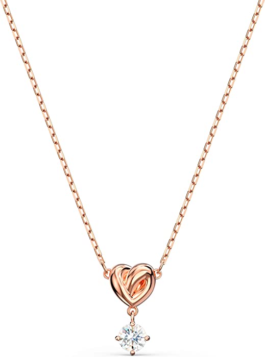 SWAROVSKI Lifelong Heart Crystal Jewelry Collection, Rose Gold & Rhodium Tone Finish