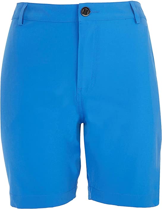 Reel Legends Womens Back Zip Pocket Solid Adventure Shorts