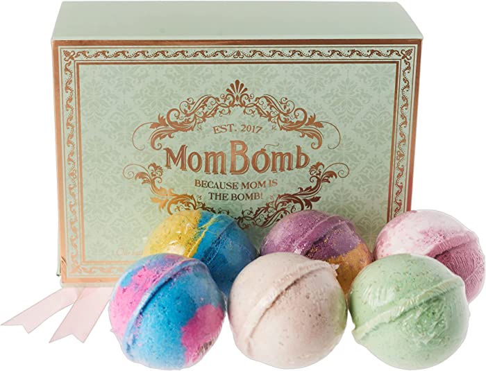 Mom Bomb Ultra Luxury Bath Bombs – Aromatherapy Bath Bombs Made with Organic, Vegan Ingredients.