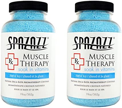 Spazazz Aromatherapy Spa and Bath Crystals -Therapy (2 Pack) (Muscular Therapy 19oz - 2pk)