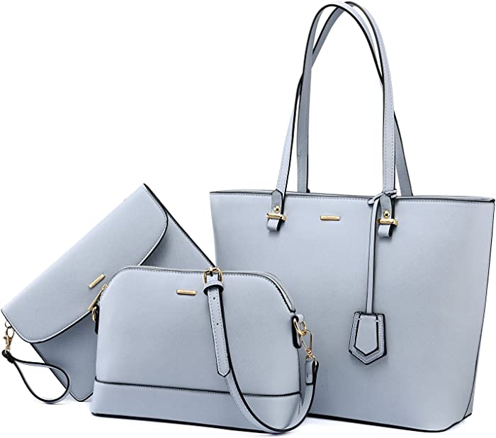 Handbags for Women Fashion Tote Bags Shoulder Bag Top Handle Satchel Purse Set 3pcs